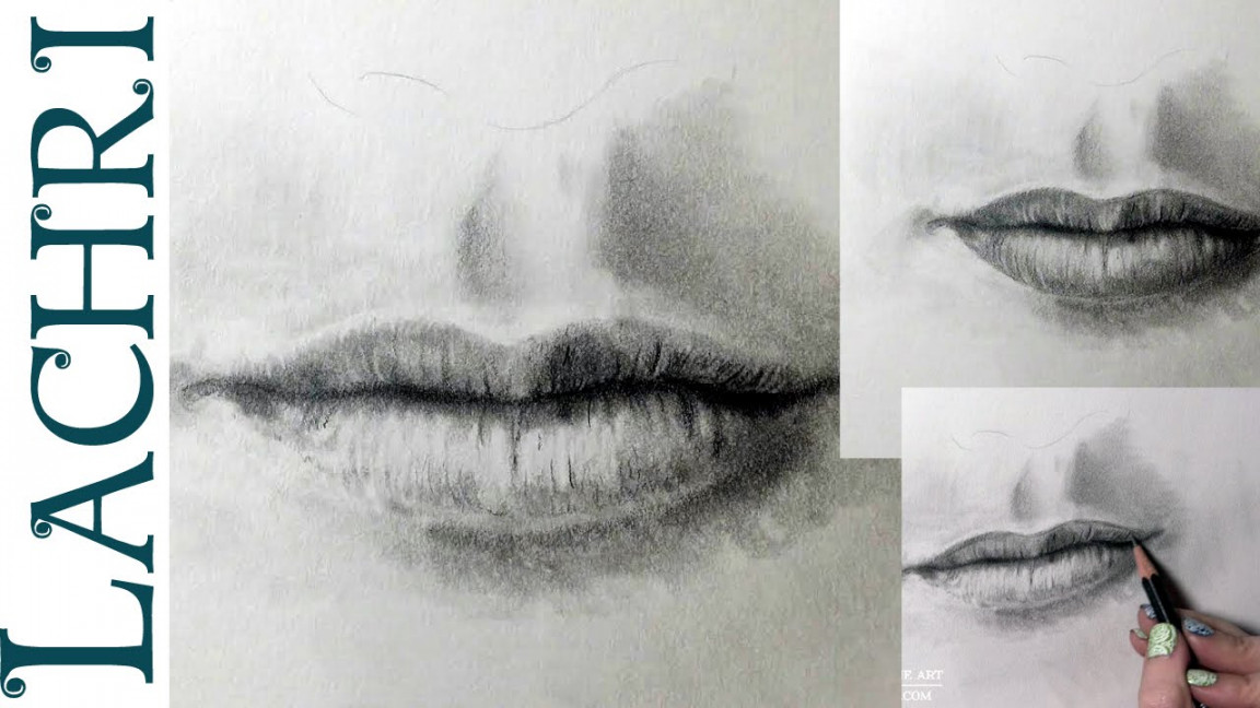 How to draw a realistic mouth - drawing tutorial w/ Lachri