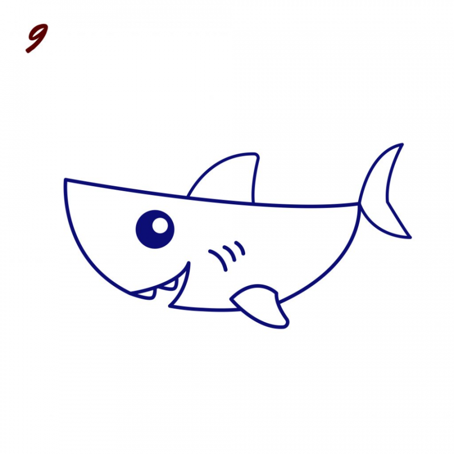 How to Draw a Shark: Easy Step-by-Step Shark Drawing [With Video