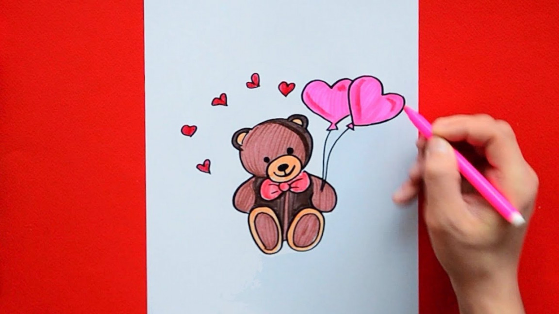 How to draw a Valentine