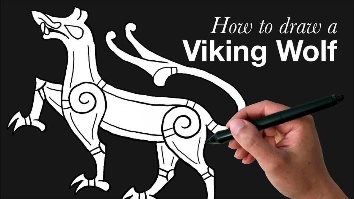 How to Draw a Viking Age Wolf — Ringerike Style