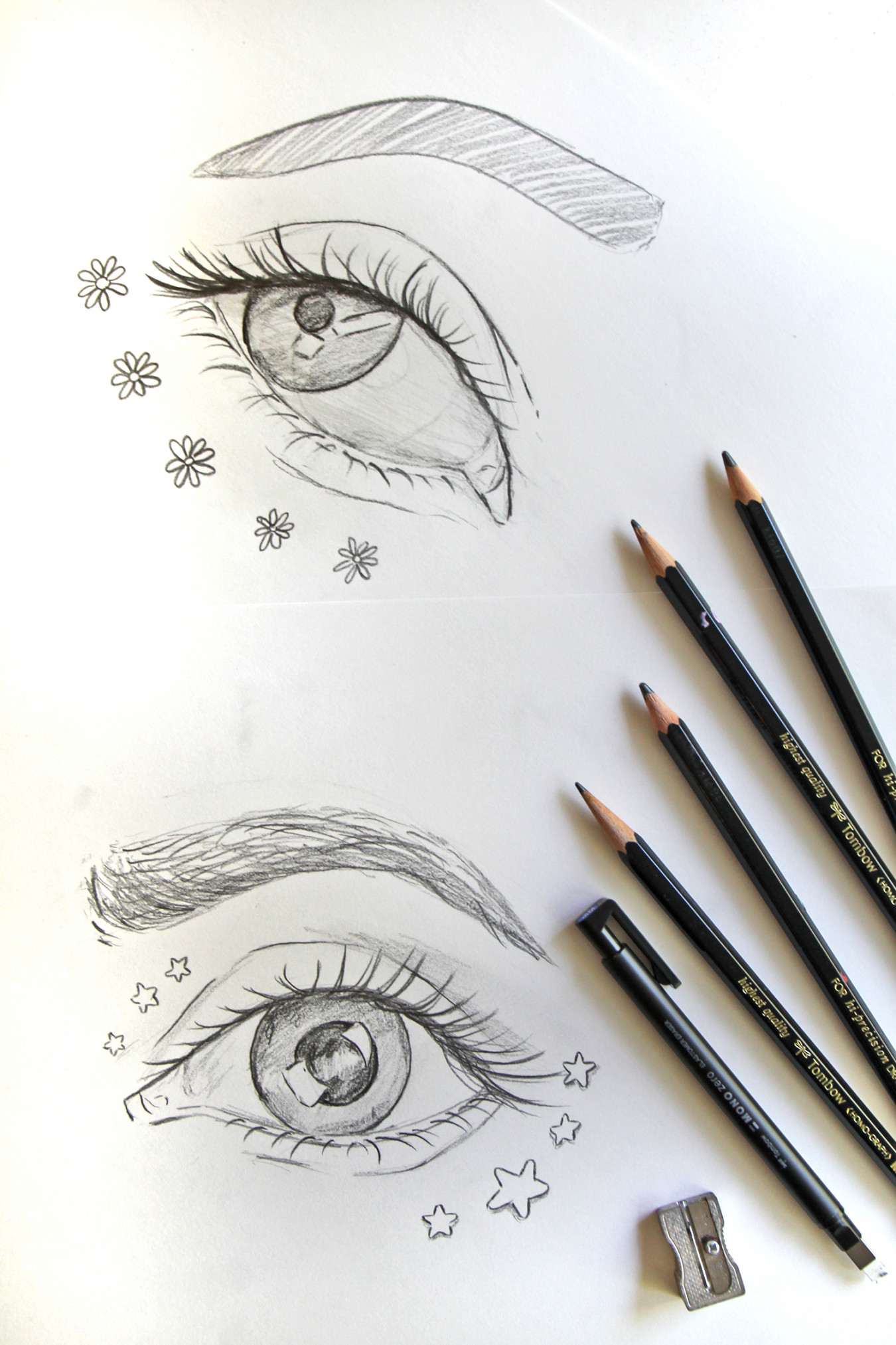 How to Draw an Eye Using the MONO Drawing Pencil Set - Tombow USA Blog