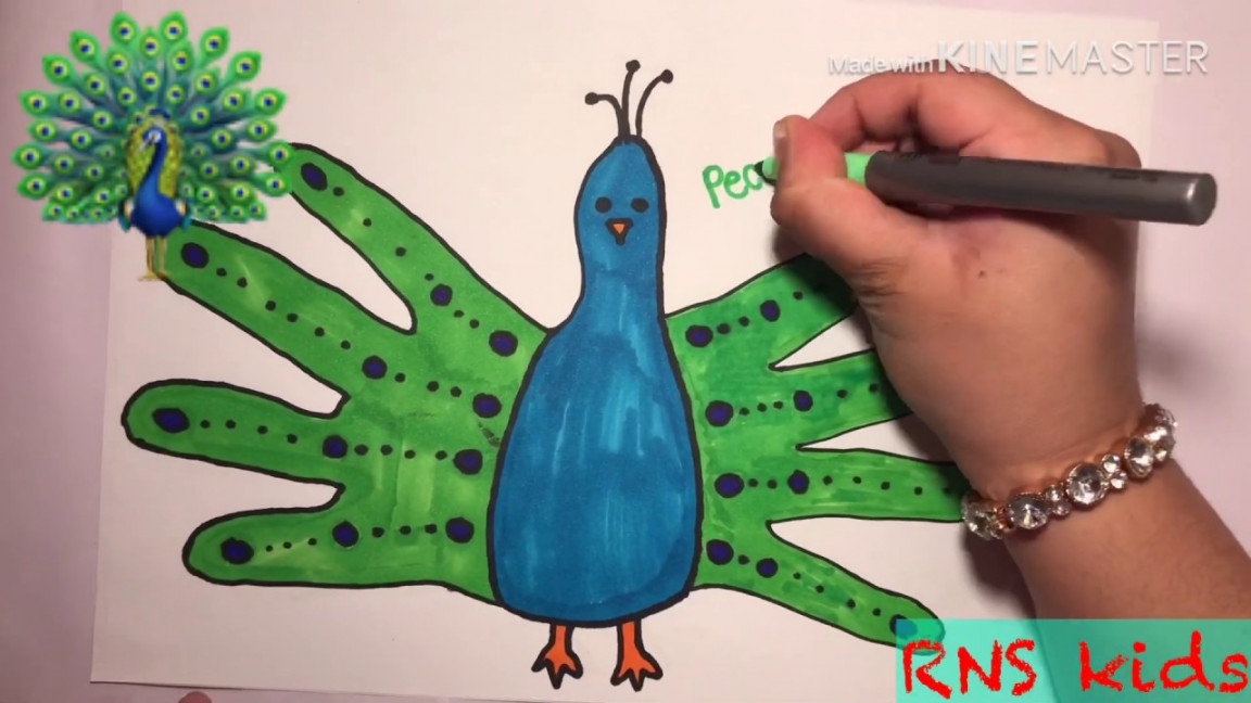 How to draw animals with your hand  drawing ideas for kids 🤚
