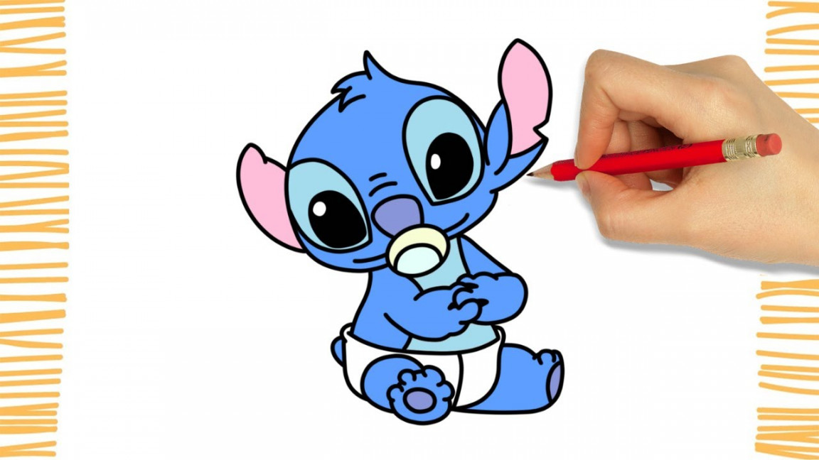 How to Draw BABY STITCH I Easy