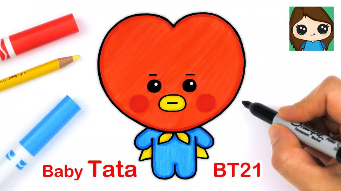 How to Draw BT BABY Tata  BTS V Persona