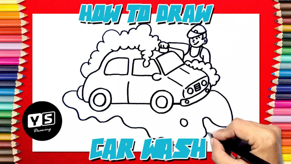 How to draw Car Wash