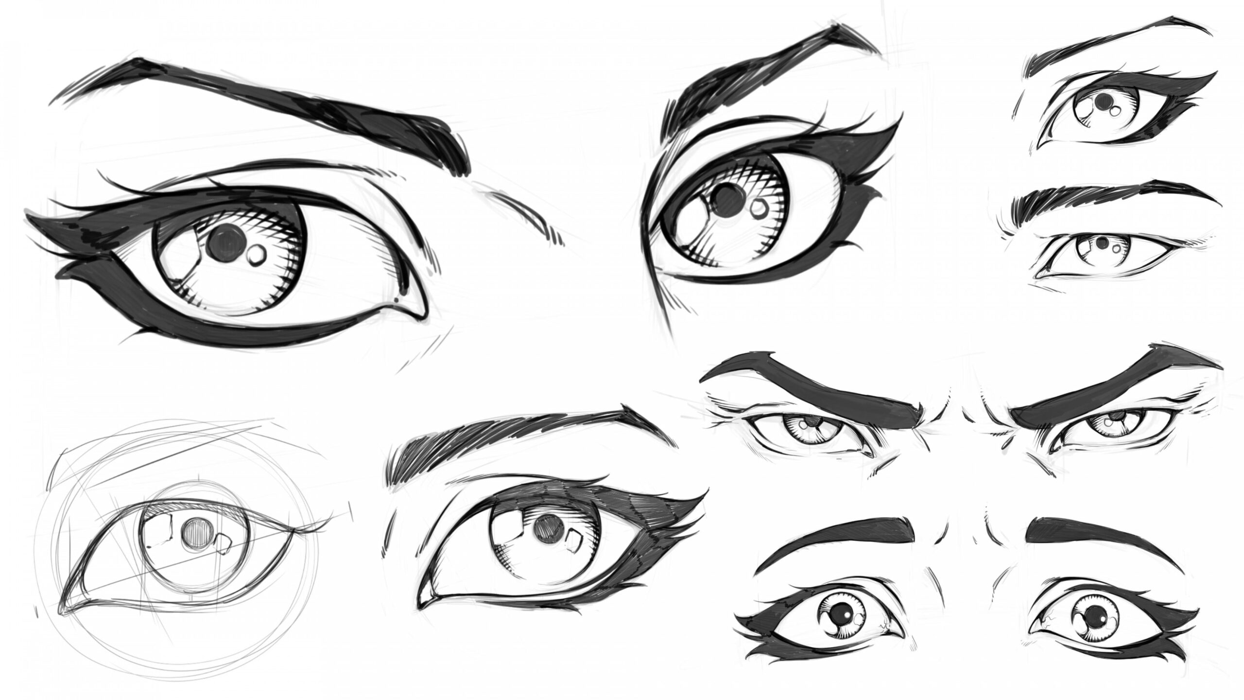 How to Draw Comic Style Eyes - Step by Step  Robert Marzullo