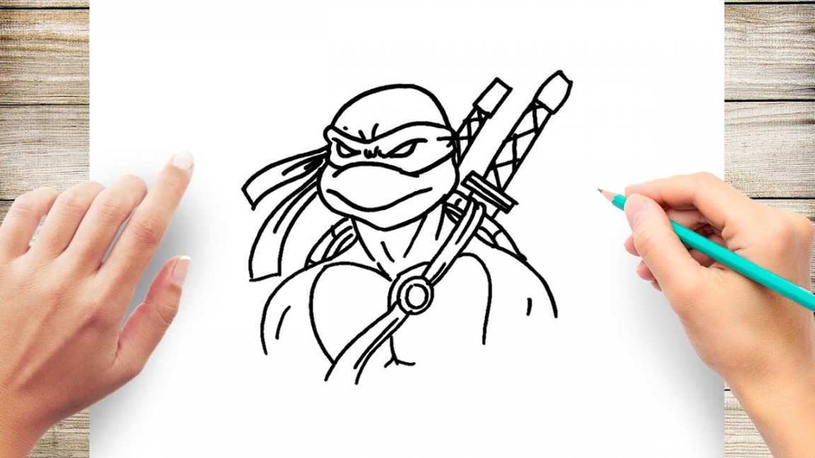 How to Draw Easy Ninja Turtle Step by Step for Kids