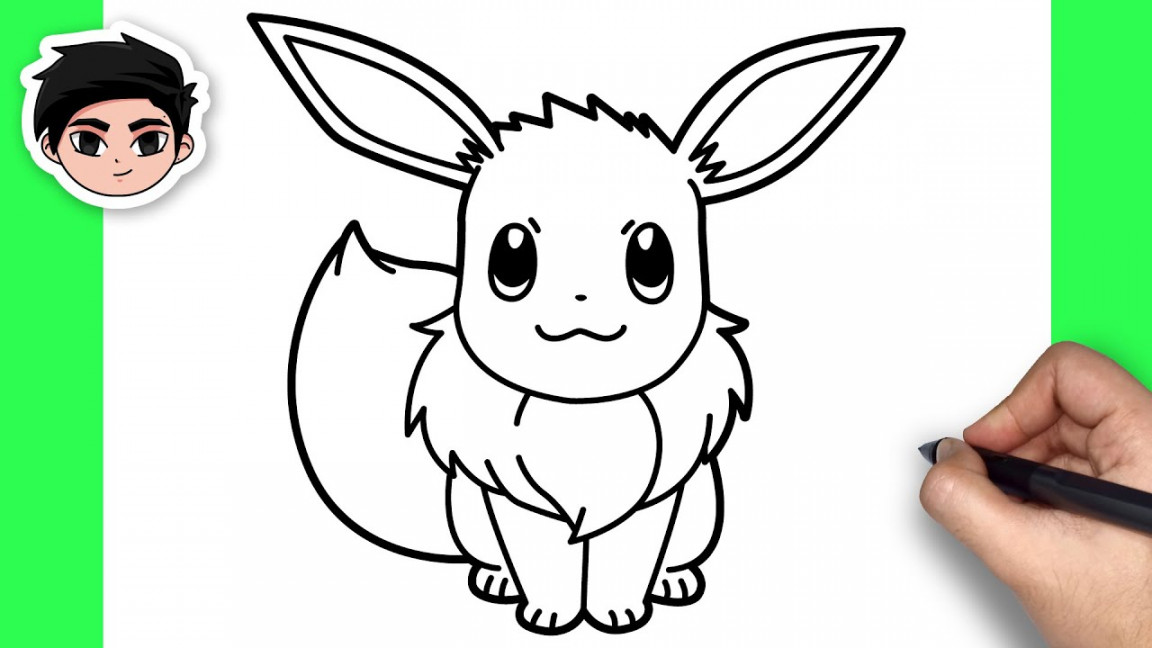 How To Draw Eevee  Pokemon - Easy Tutorial