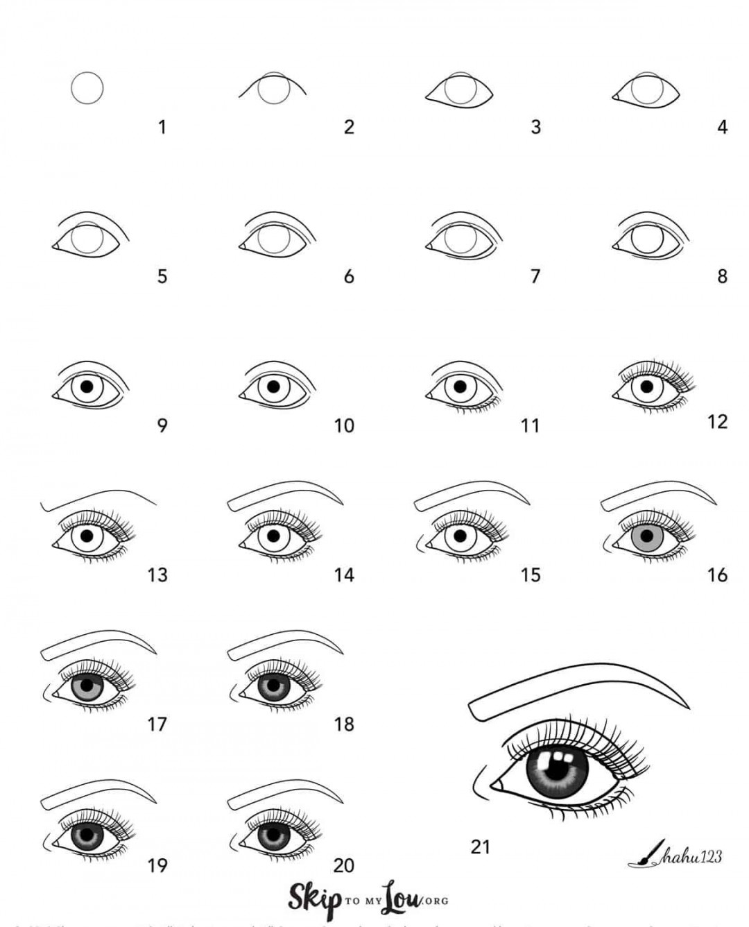 How to Draw Eyes  Eye drawing, Easy eye drawing, Cool eye drawings