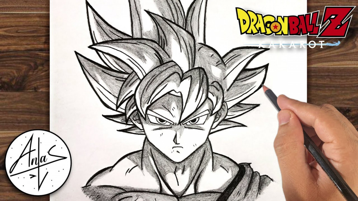 How To Draw Goku Ultra Instinct  Dragon Ball Drawing (step by step)