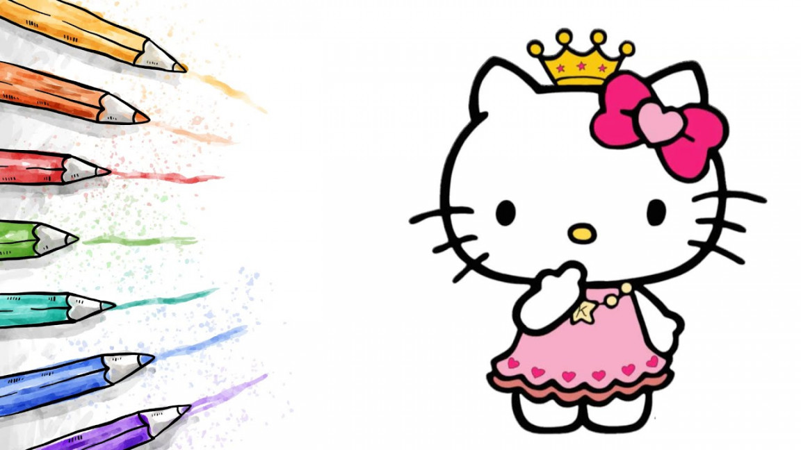 How to draw Hello Kitty step by step