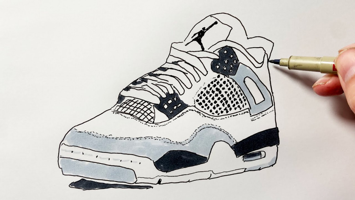 How to Draw Jordan  Sneakers