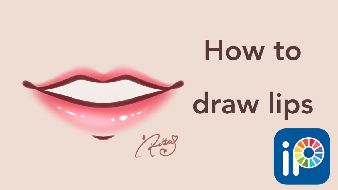 How to draw lips  Lips tutorial  Ibis Paint X