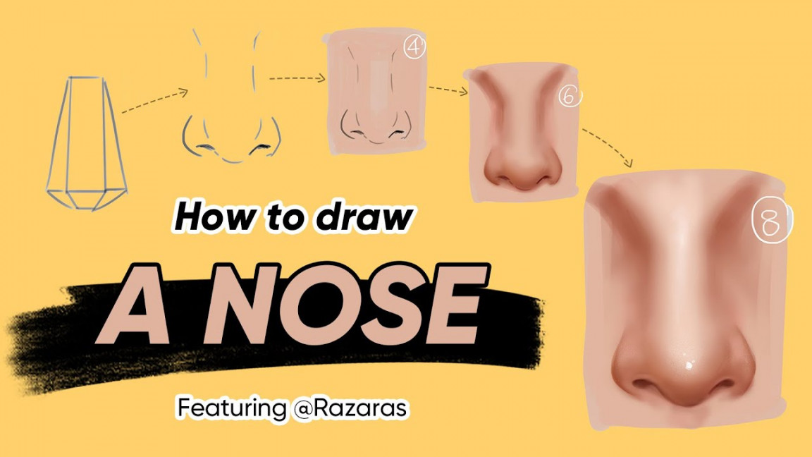 How To Draw Noses (With Sketching References)  XPPen