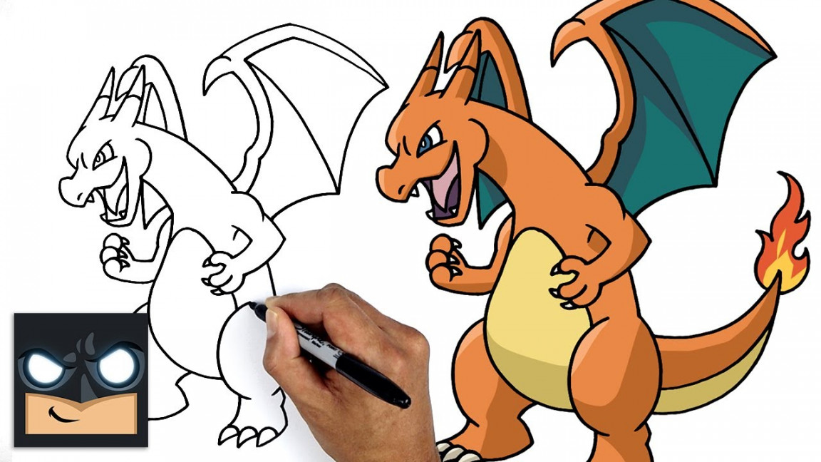 How To Draw Pokemon  Charizard  Step by Step Drawing Tutorial for  Beginners