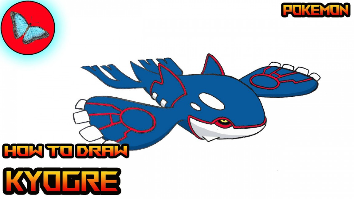 How To Draw Pokemon - Kyogre