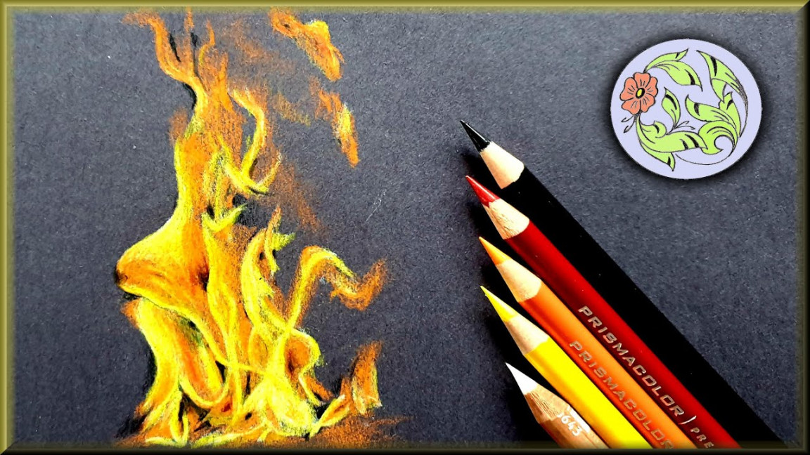 How to Draw realistic Fire or Flames - the best Pens