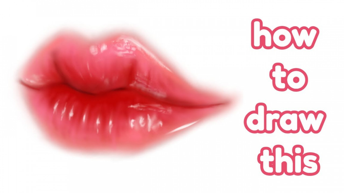 how to draw realistic lips in ibis paint x /step by step tutorial