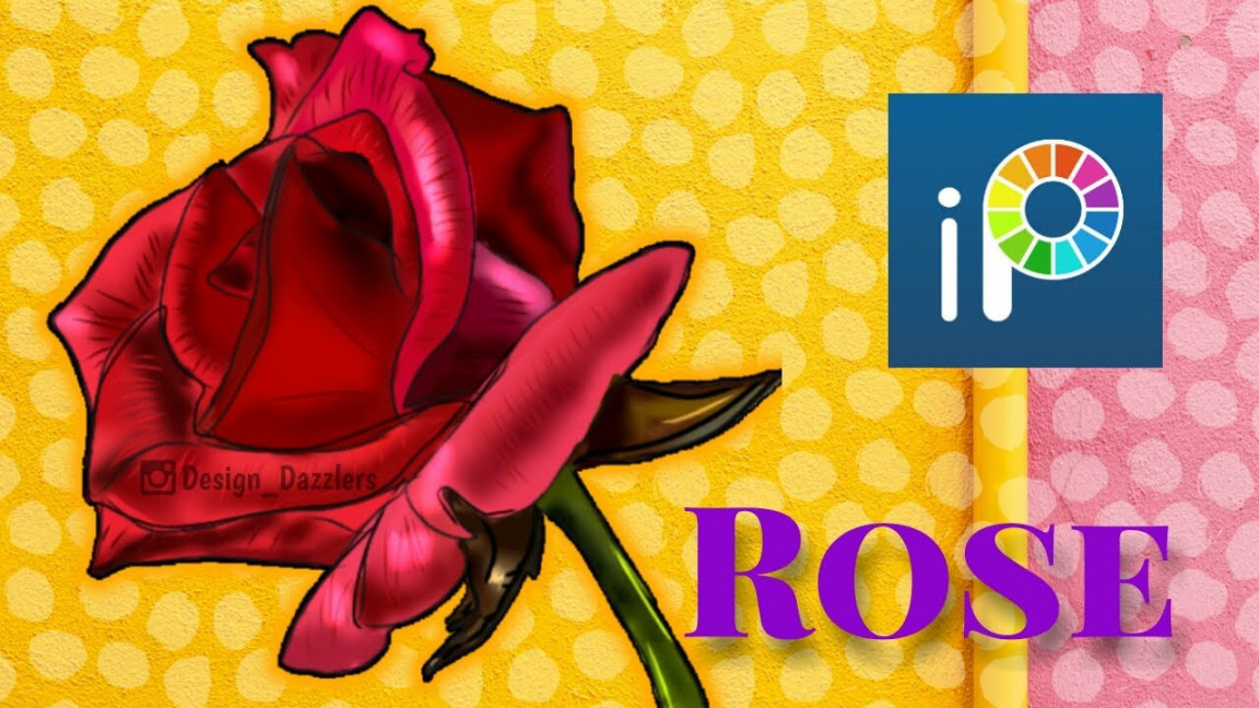 How to draw realistic Rose/Ibispaintx App/Speed Art + Tutorial