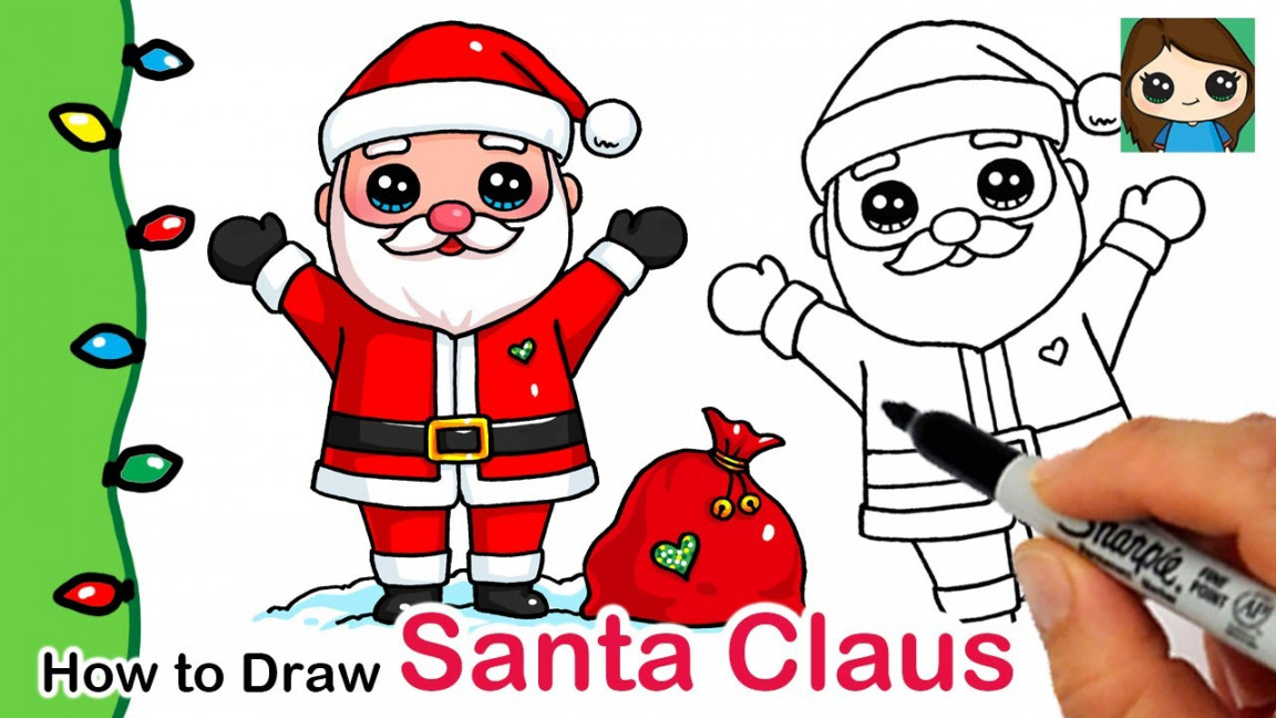 How to Draw Santa Claus  Christmas Series #