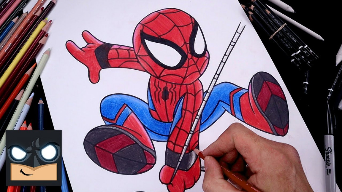 How To Draw Spiderman  Draw & Color Tutorial