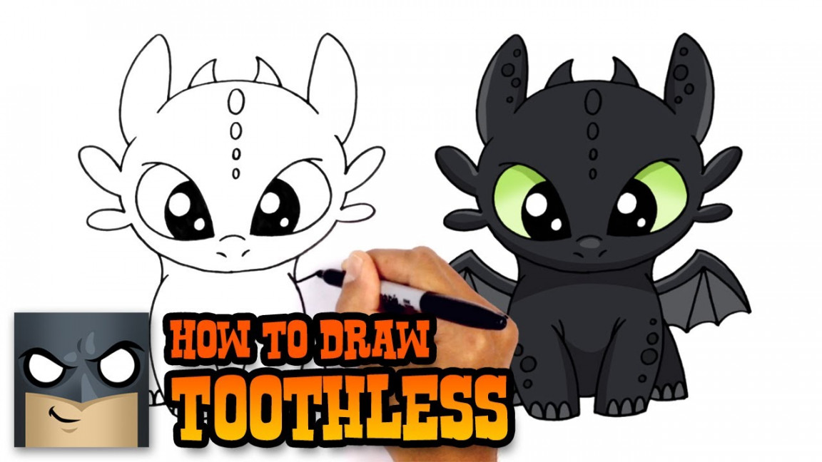 How to Draw Toothless  How to Train Your Dragon