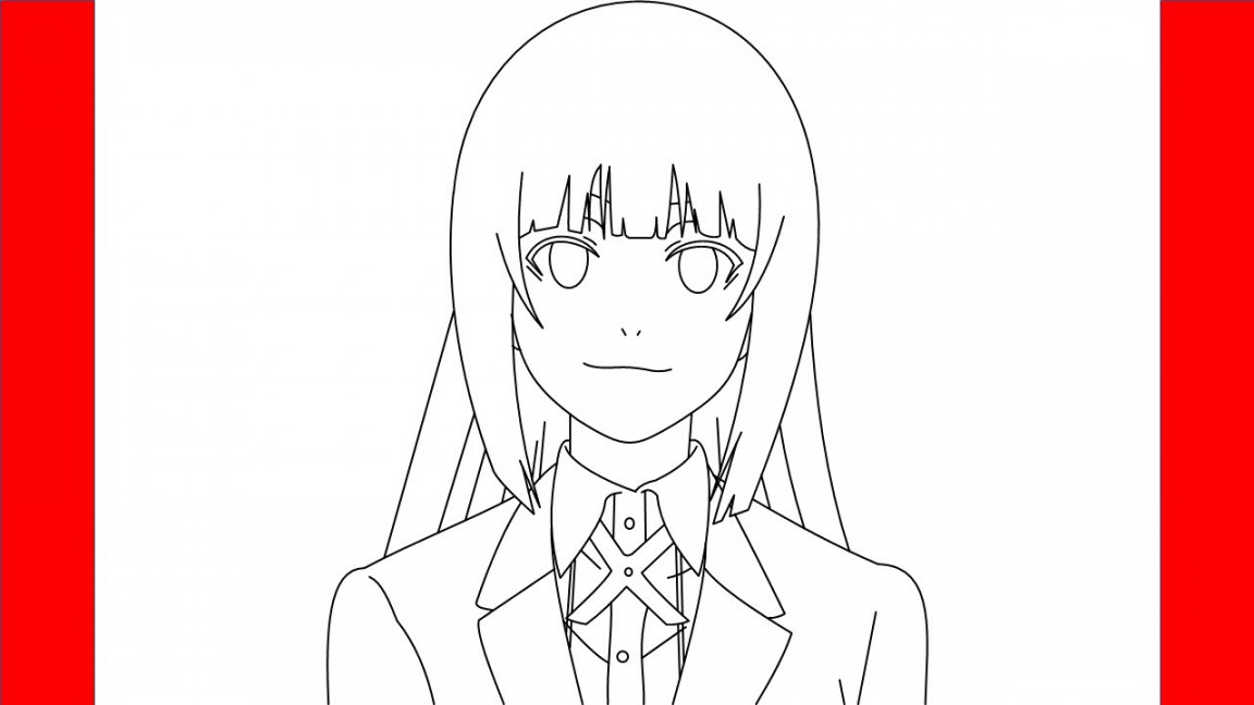 How To Draw Yumeko Jabami From Kakegurui - Step By Step Drawing