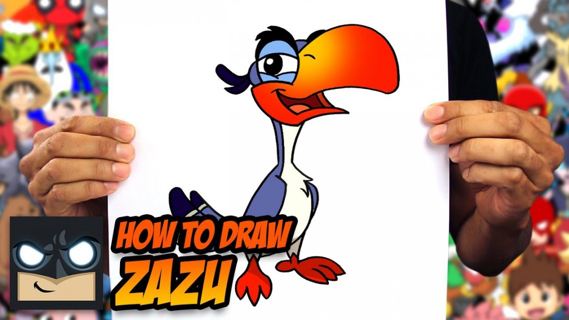 How to Draw Zazu  The Lion King  Step by Step Tutorial