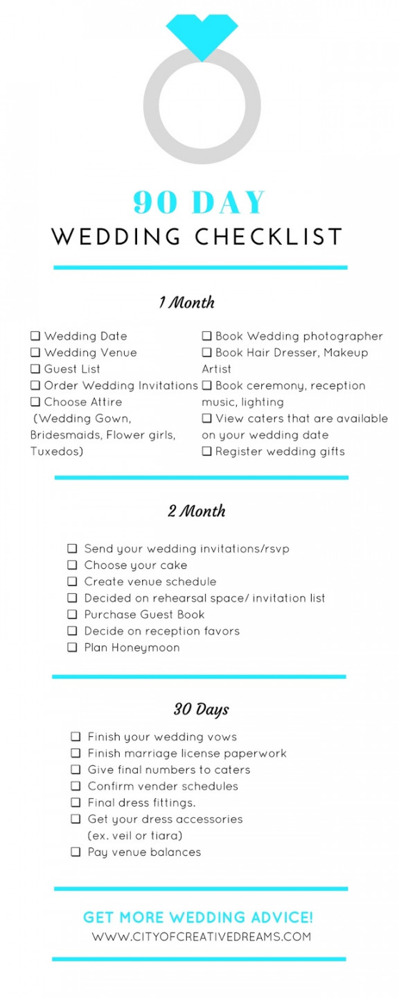 How to Plan A Wedding in  Days - City of Creative Dreams