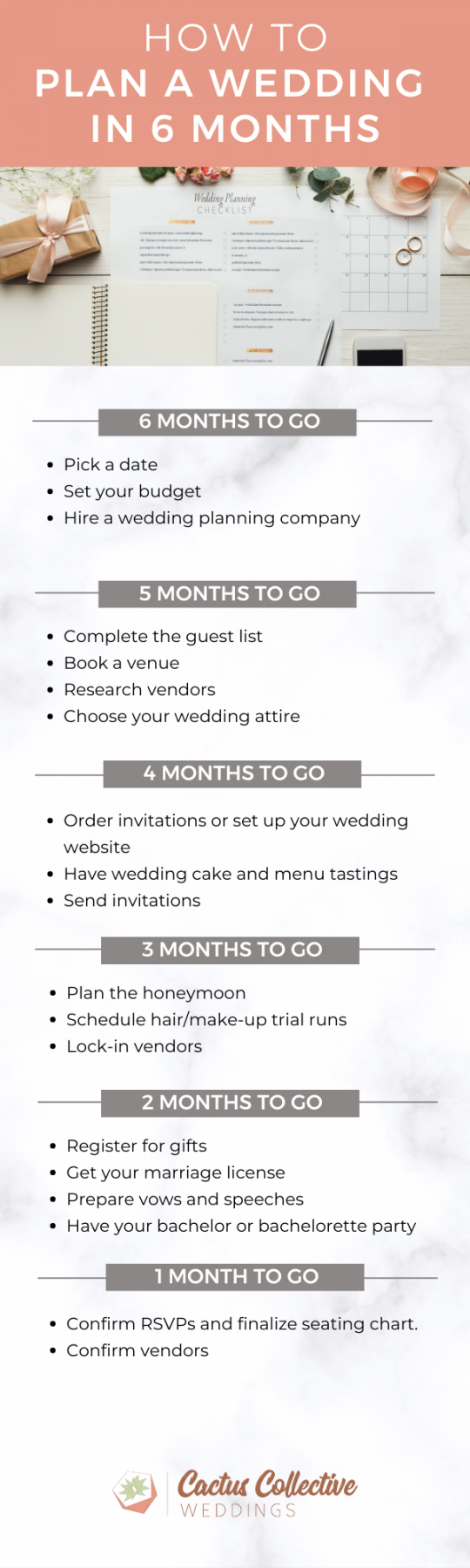 How to Plan a Wedding in  Months