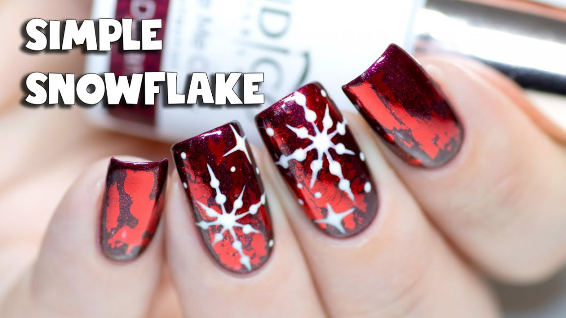 HOW TO Simple Snowflake Nail Art Tutorial  Indigo Nails