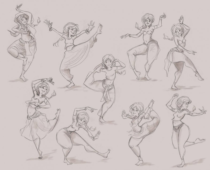 Indian Girl Dancing Poses by ZoeLeandra on DeviantArt