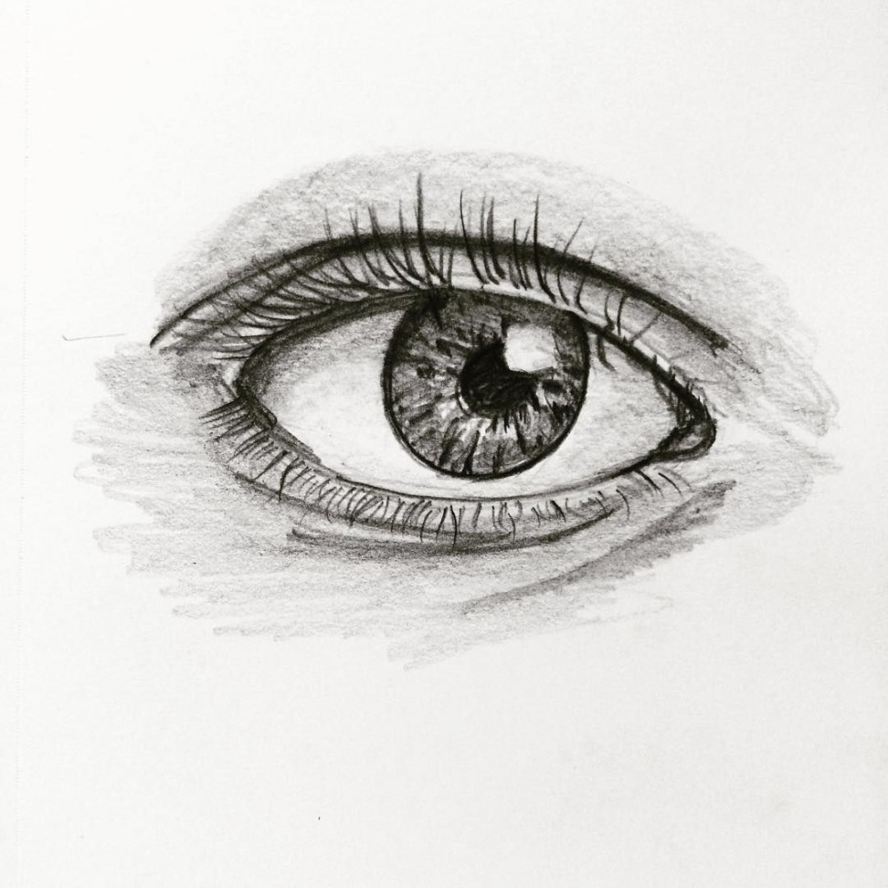 Jamie on Instagram: “One black eye #eye #art #sketch #d #drawing