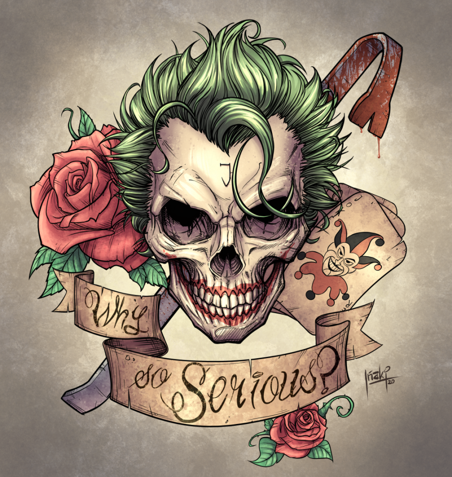 Joker skull design by muglo on DeviantArt