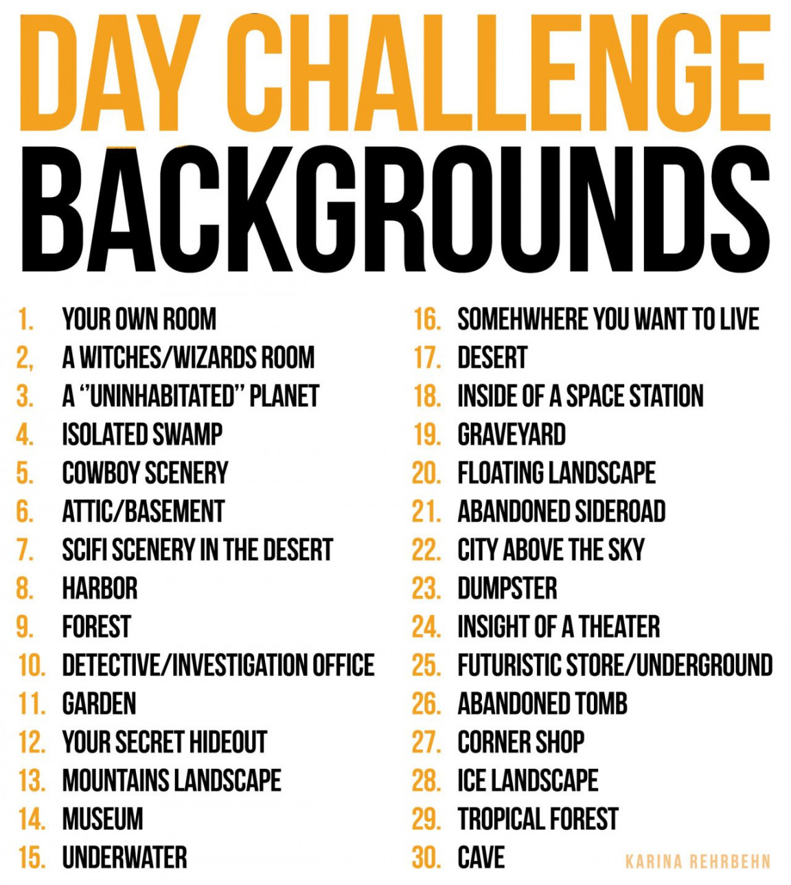 KarinaR  Art challenge, Drawing challenge,  day art challenge