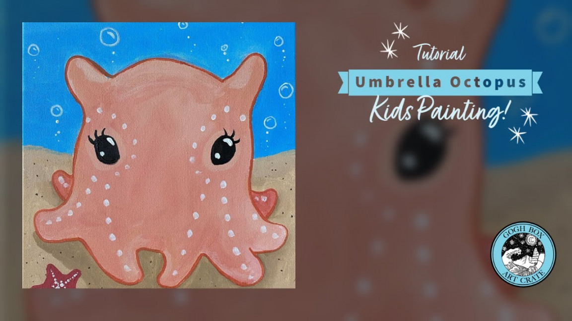 Kids Painting Tutorial: Umbrella Octopus