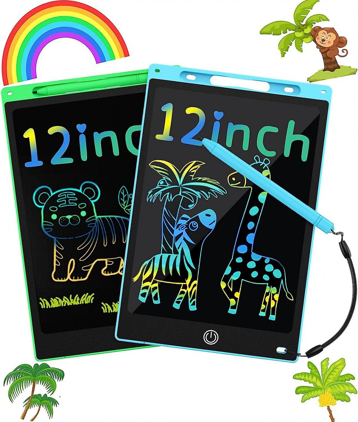 Lcd Writing Tablet  Inch,  Pack Magic Lcd Drawing Tablet For Kids,  Colorful Screen Doodle Board, Toddler Scribbler Pad, Kids Toy For Drawing,  Birth