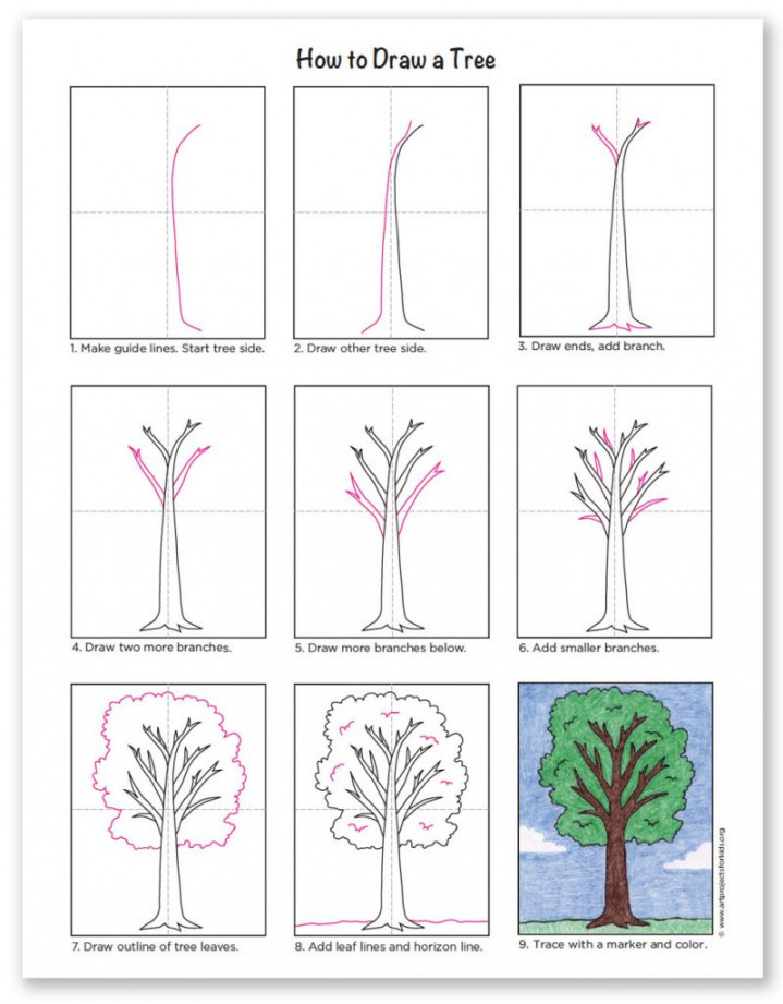 Learn how to draw a tree