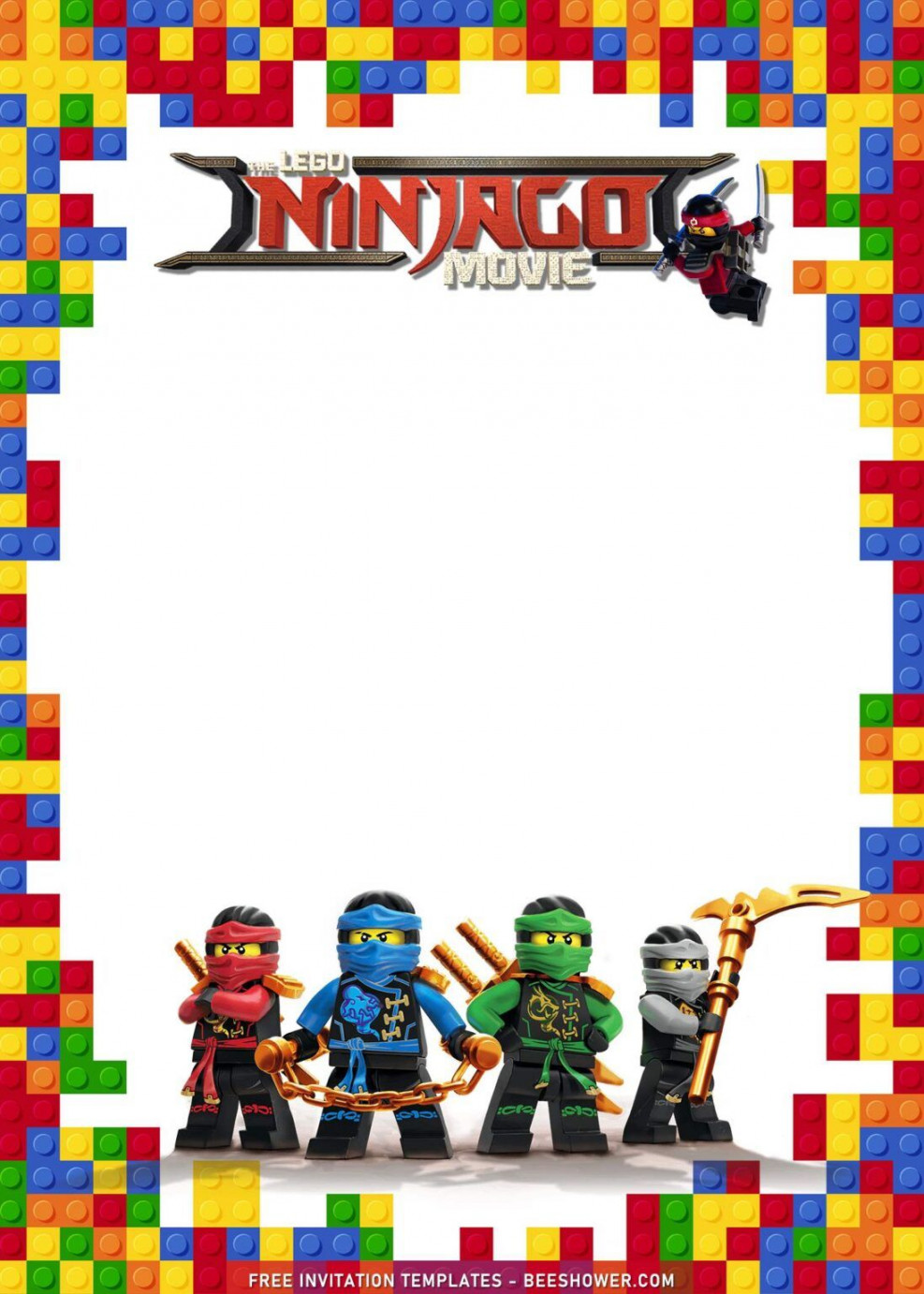 + Lego Birthday Invitation Templates With Awesome Ninjago