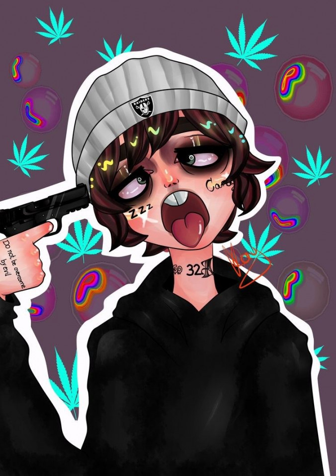 Lil Xan < instagram // anavski_  Trill art, Cute drawings