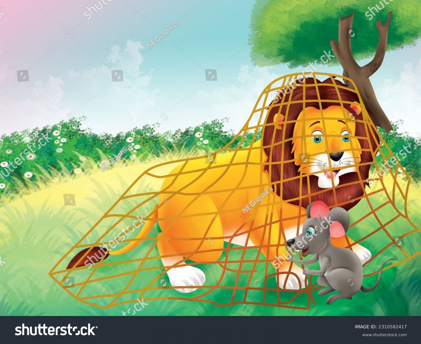 Lion Mouse Story Images, Stock Photos, D objects, & Vectors