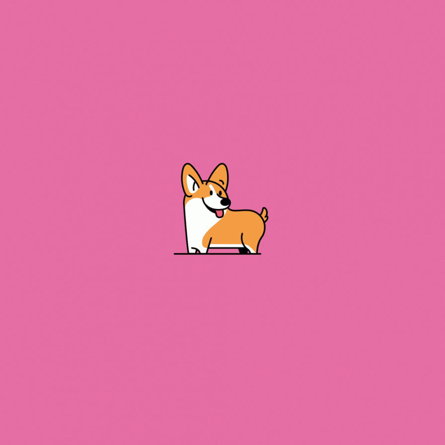 Made by Radio  Corgi gif, Cute animal drawings, Dog animation