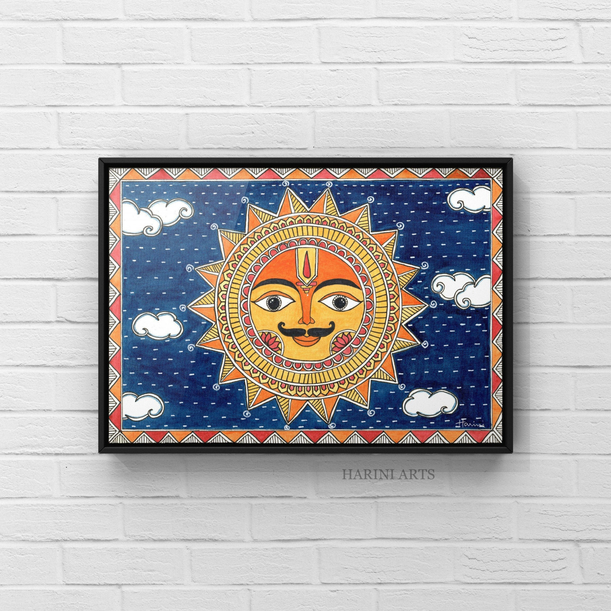 Madhubani Painting Madhubani Art Indian Painting - Etsy