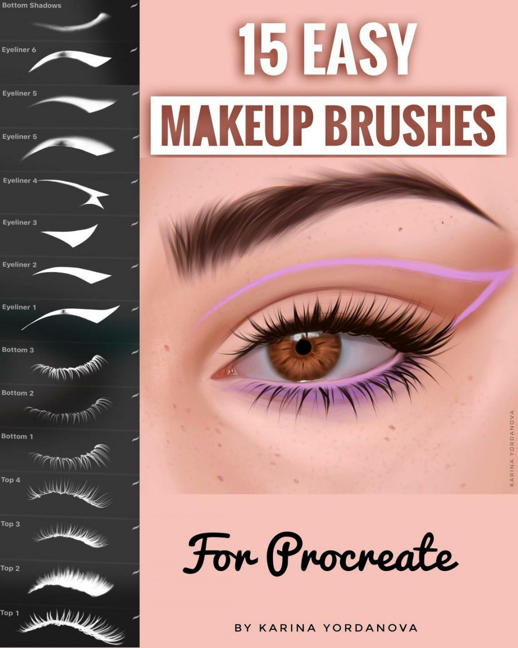 MAKEUP brushes for Procreate [Free and Premium] – BrushWarriors