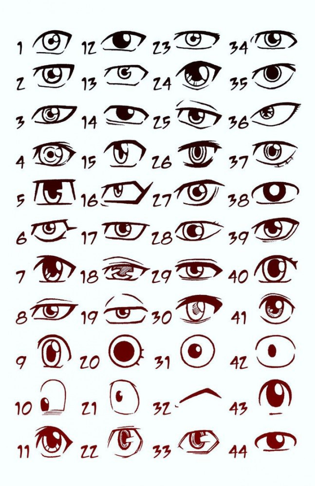 manga eyes  Блокноты для эскизов, Рисунки манга, Рисовать глаза