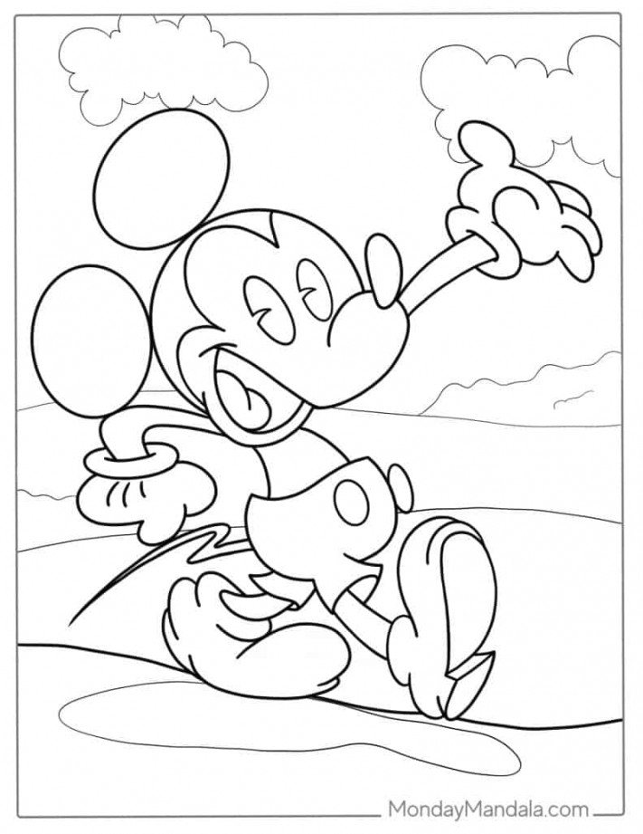 Mickey Mouse Coloring Pages (Free PDF Printables)