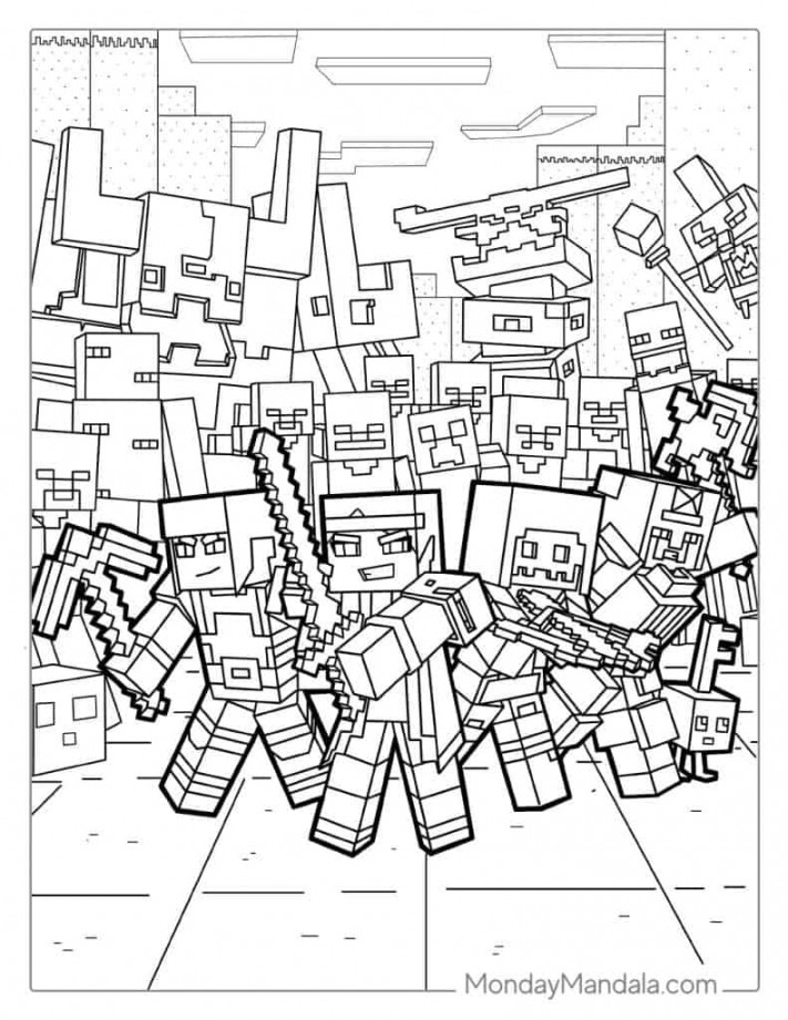 Minecraft Coloring Pages (Free PDF Printables)