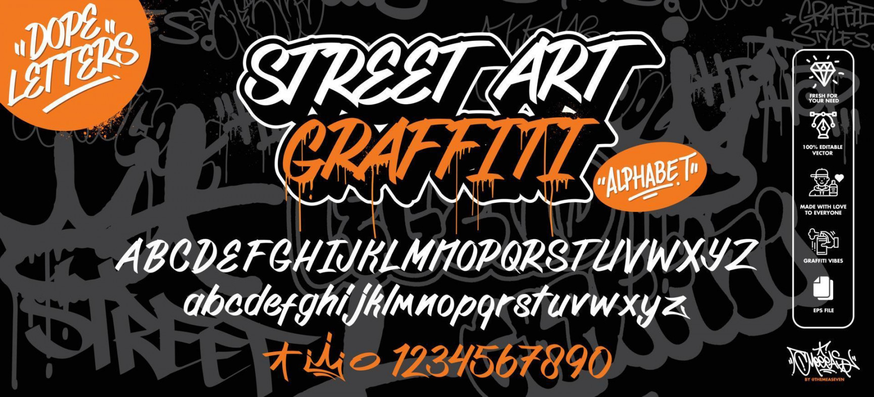 modern Graffiti Kunst Alphabet