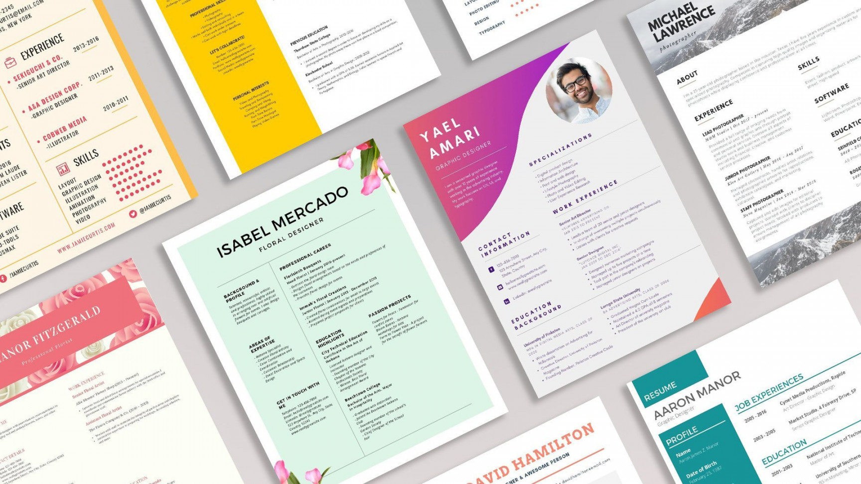 modern professional resume templates to try