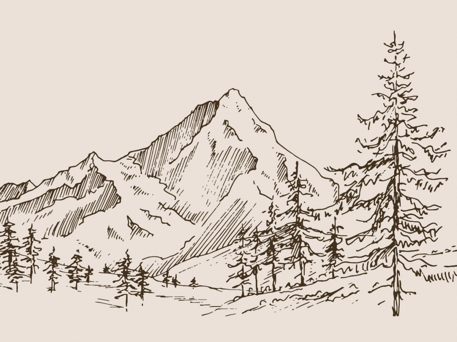 Mountain Sketch – Collection Prints